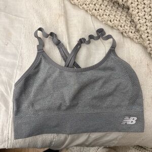 New Balance Charcoal Sports Bra